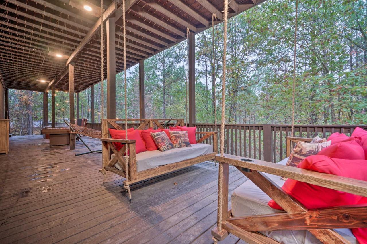 Broken Bow Cabin Deck With Hot Tub And Pool Table! Eksteriør bilde